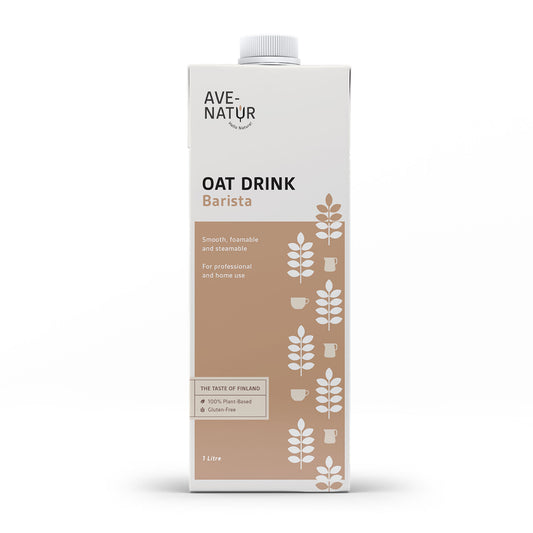 【プロ仕様のオーツミルク】AVE-NATUR (アヴェナチュール)  OAT DRINK Barista 1,000ml×20本セット（砂糖不使用・グルテンフリー・デイリーフリー）